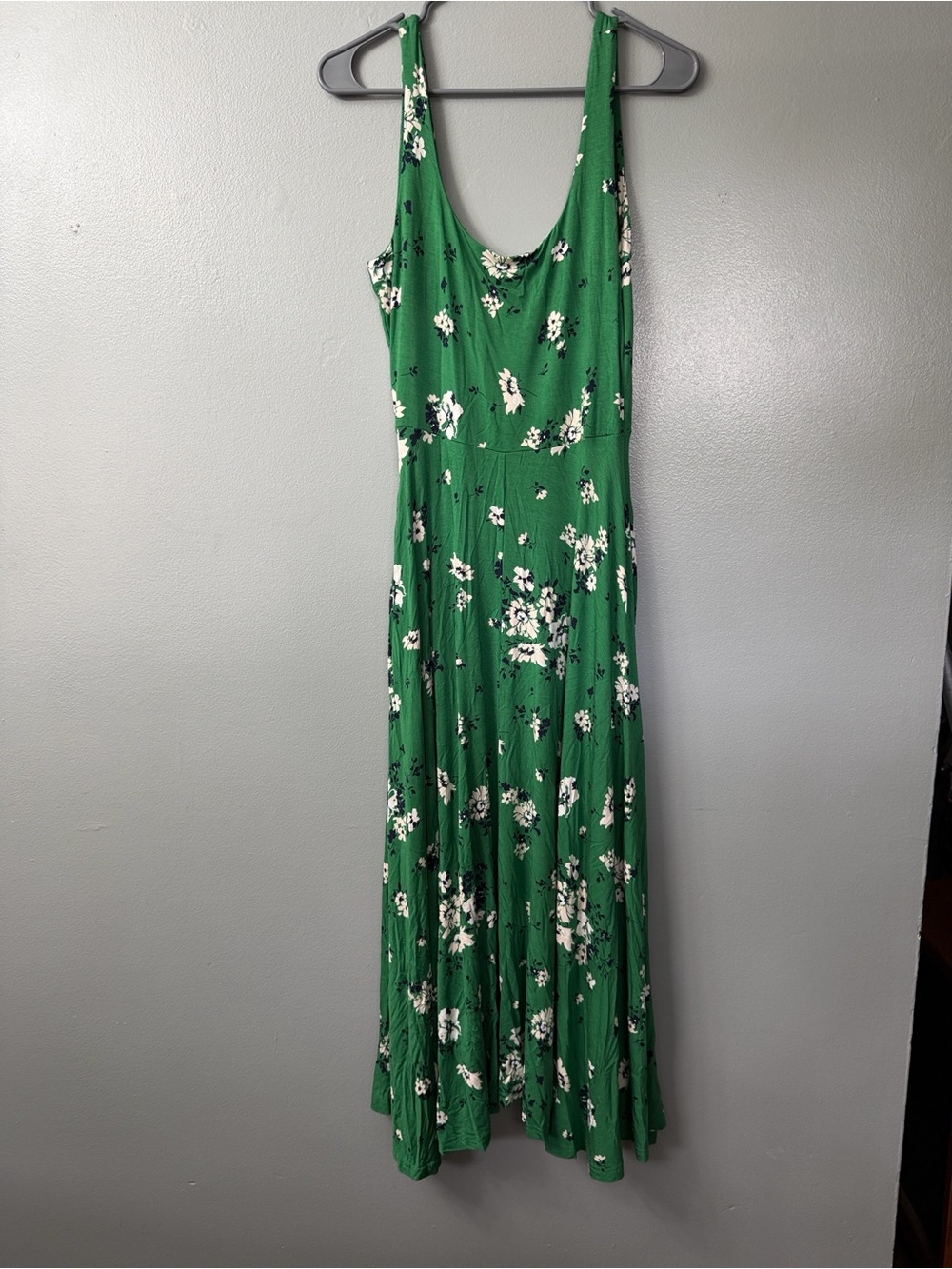 Market & Spruce Green Floral Maxi Dress - Sleeveless Scoop Neck medium - Picture 2 of 9